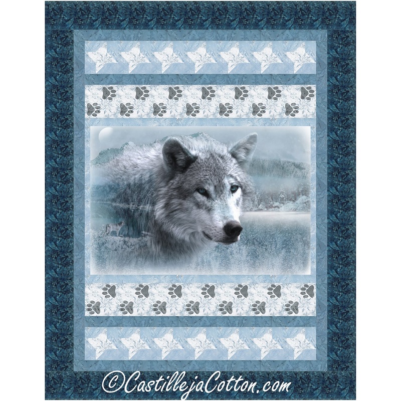 Wolf And Snowflakes Downloadable Pattern