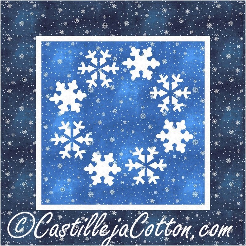 Circle of Snowflakes Downloadable Pattern