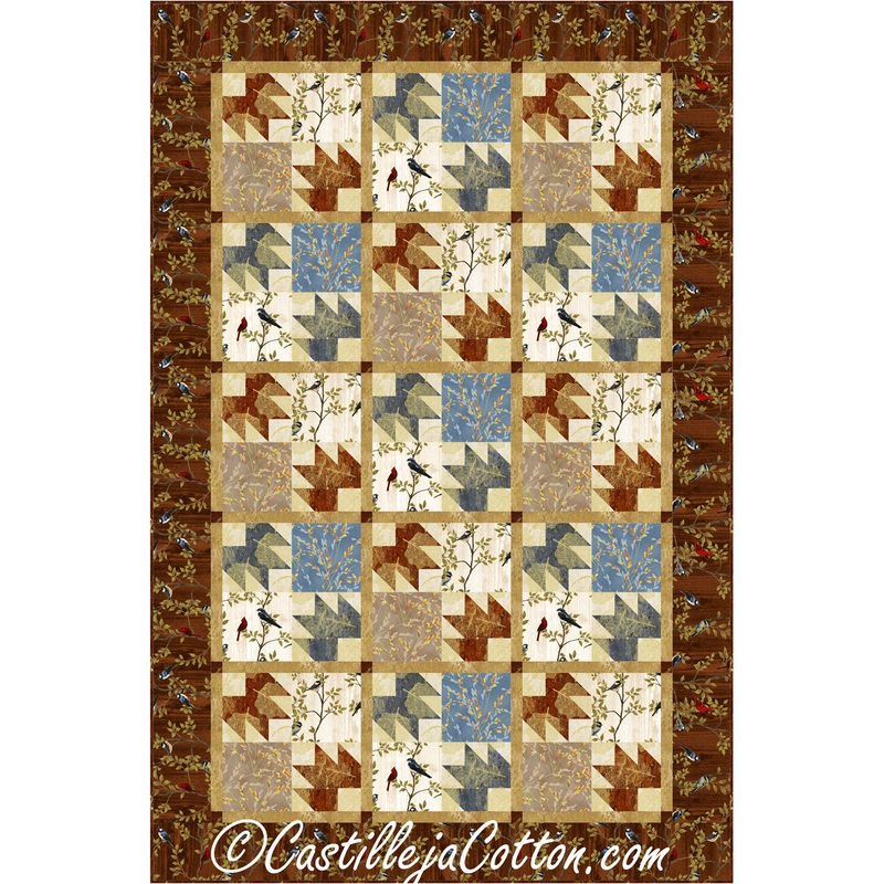 Four-Patch Leaves Downloadable Pattern