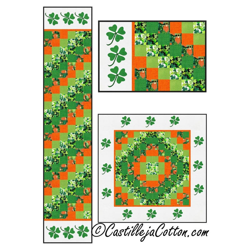 Good Luck Sixes Table Set Downloadable Pattern