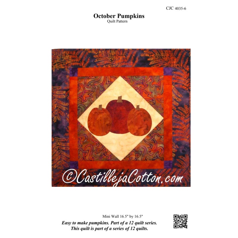 October Pumpkins Downloadable Pattern