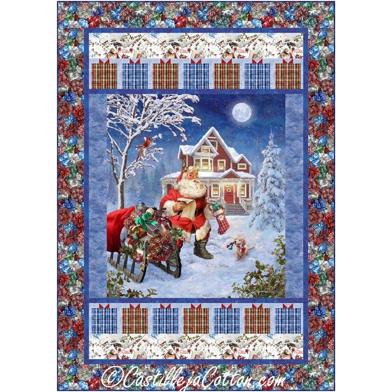 Santa And His Sleigh Downloadable Pattern