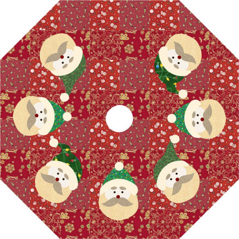 Santa Face Tree Skirt Downloadable Pattern