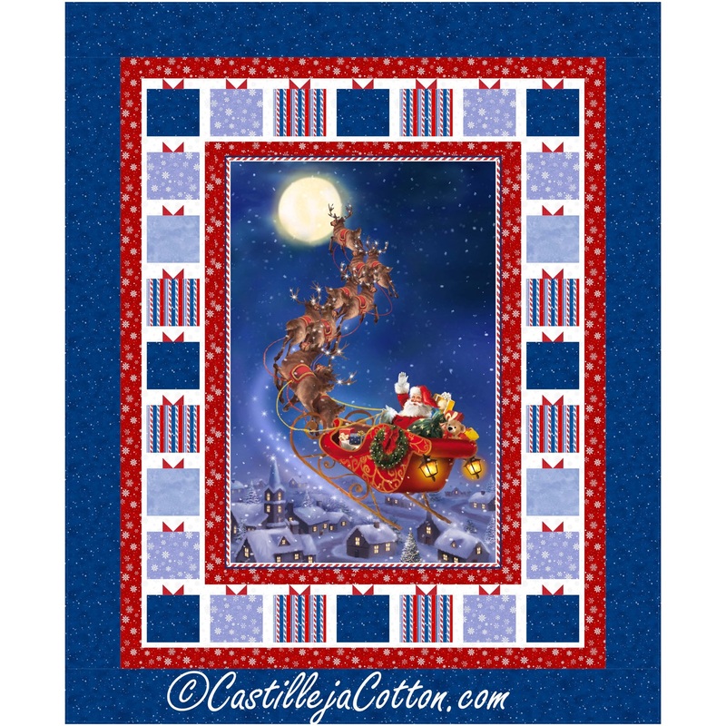 Santa In Flight Downloadable Pattern