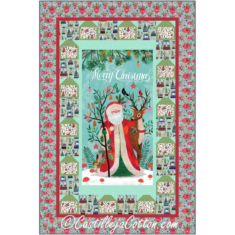 Santa In The Woods Downloadable Pattern