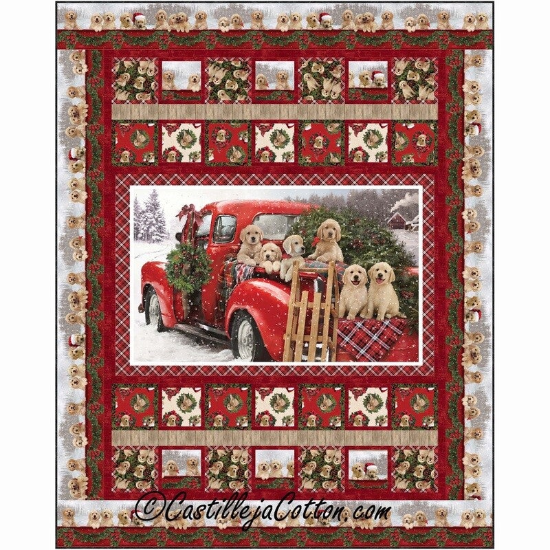 Santas Puppies Downloadable Pattern