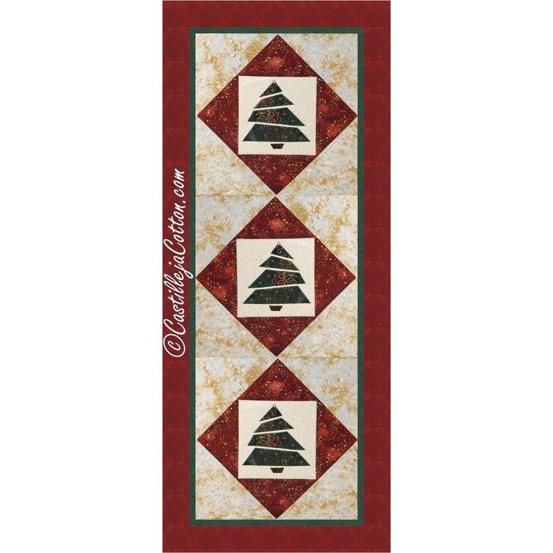 Sliced Tree Table Runner Downloadable Pattern