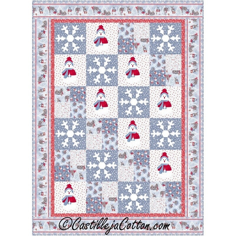 Snow Folk And Donkeys Downloadable Pattern