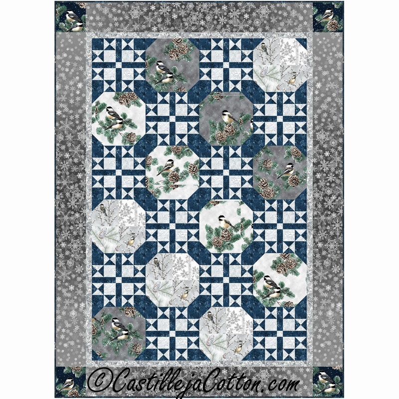 Snowflakes And Chickadees Downloadable Pattern