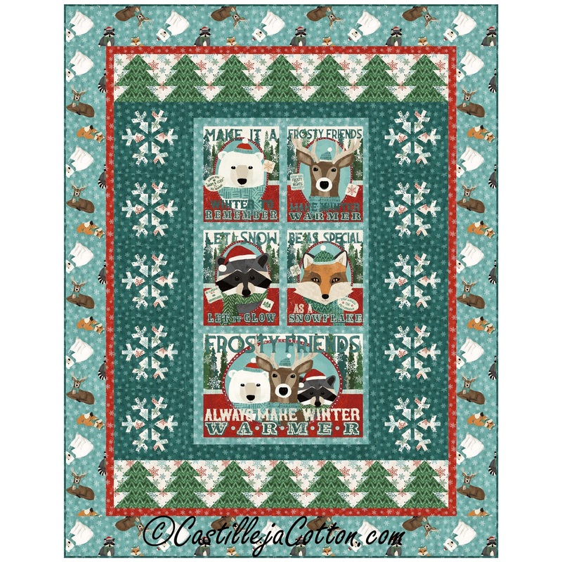 Snowflakes and Trees Downloadable Pattern