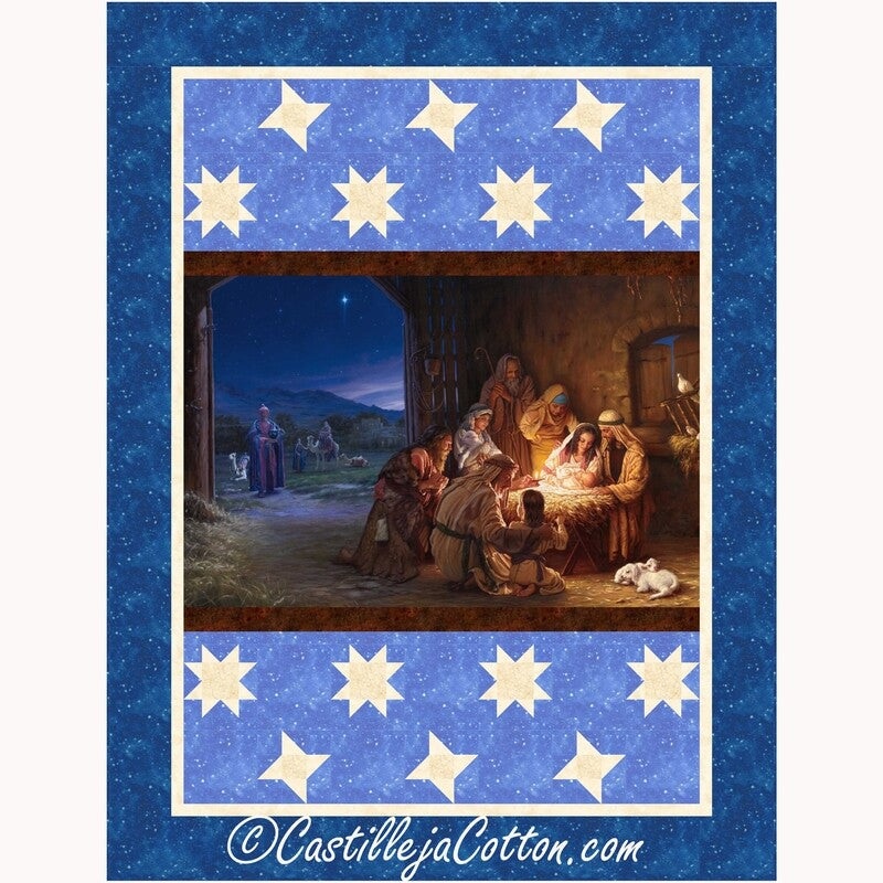 Starry Nativity Downloadable Pattern