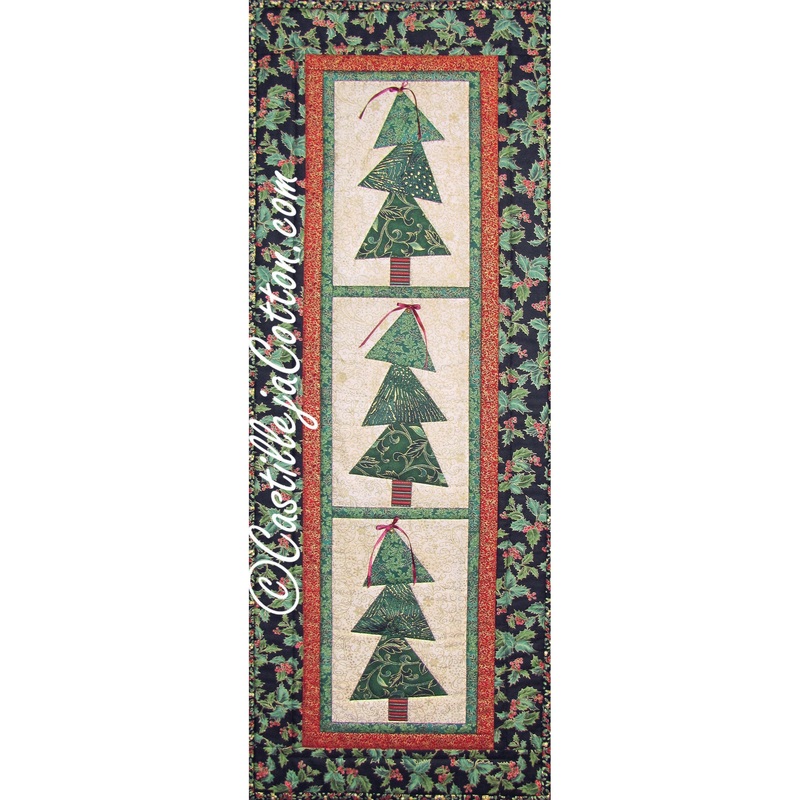 Tipsy Tree Table Runner Downloadable Pattern