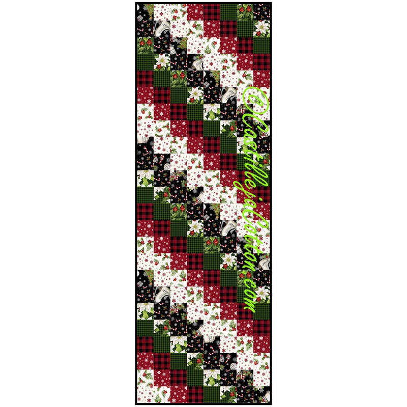 Titled Squares Runner Downloadable Pattern
