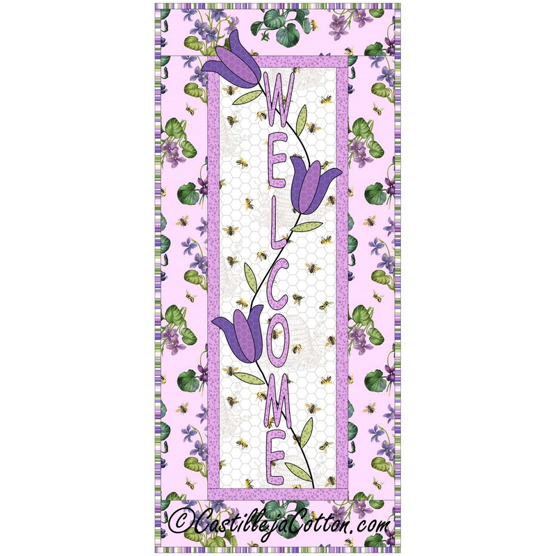 Welcome With Tulips Downloadable Pattern