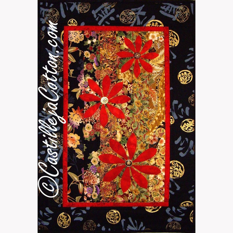 Asian Blooms Downloadable Pattern