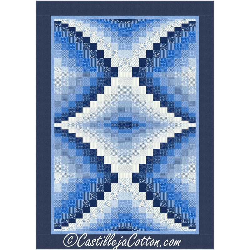 Blue Center Diamond Downloadable Pattern