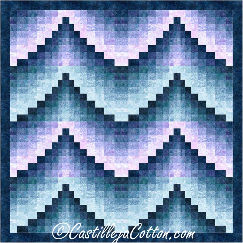 Double Rising Peaks King Downloadable Pattern