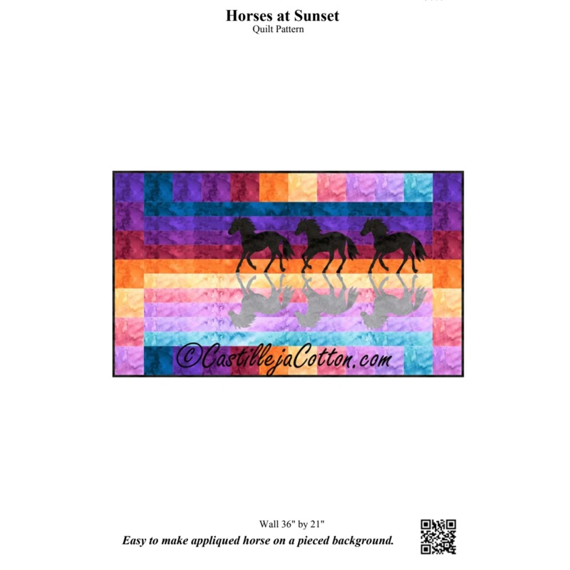 Horses at Sunset V2 Downloadable Pattern