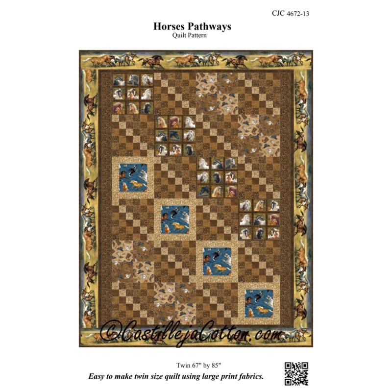 Horses Pathways Downloadable Pattern