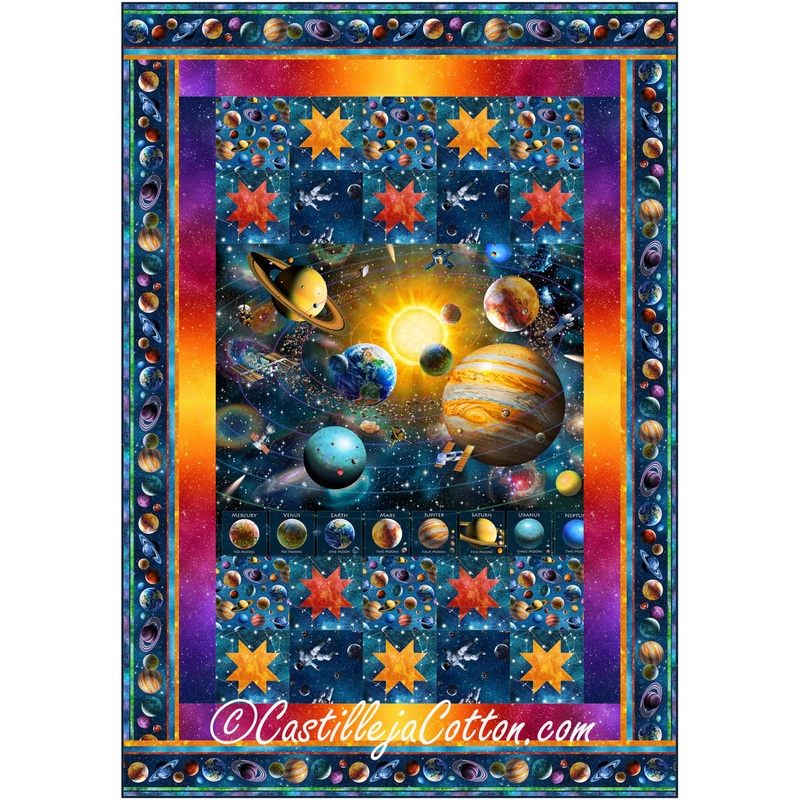 Planets in Space Downloadable Pattern