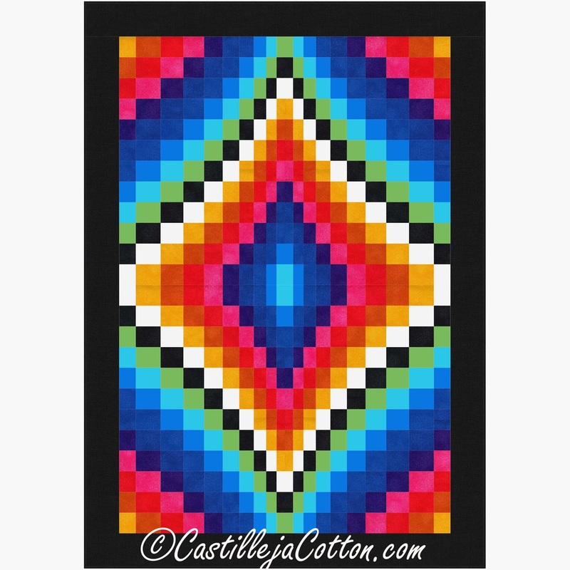 Rainbow Diamond Surface Downloadable Pattern