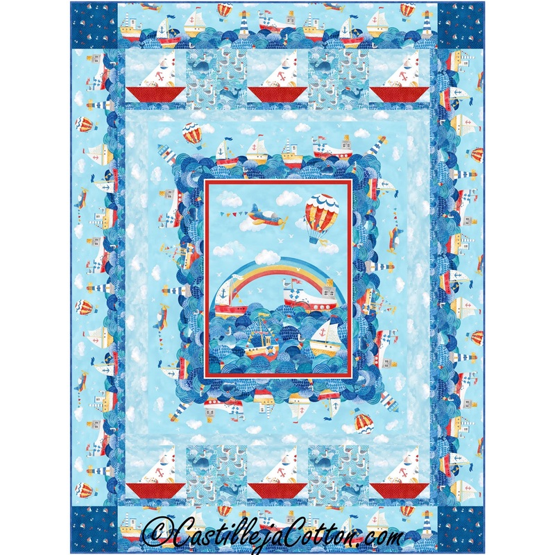 Ships and Air Balloons Downloadable Pattern