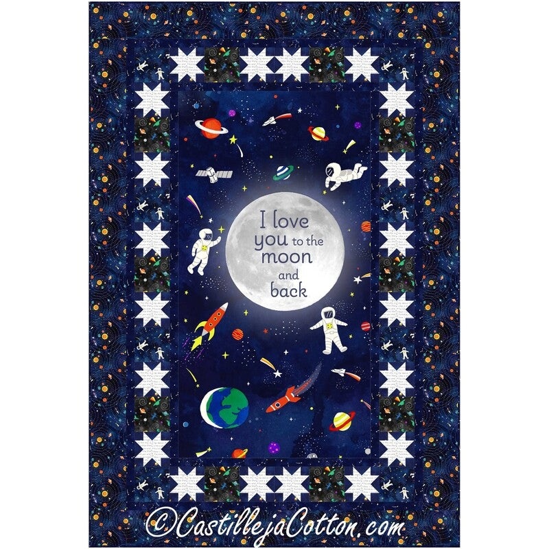 Space and Stars Lap Downloadable Pattern