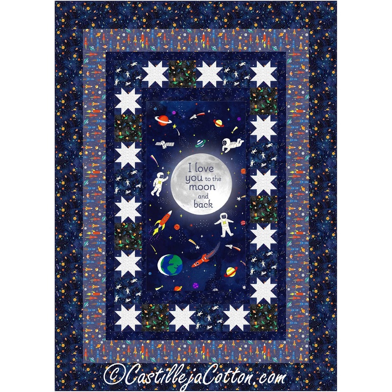 Space and Stars Twin Downloadable Pattern