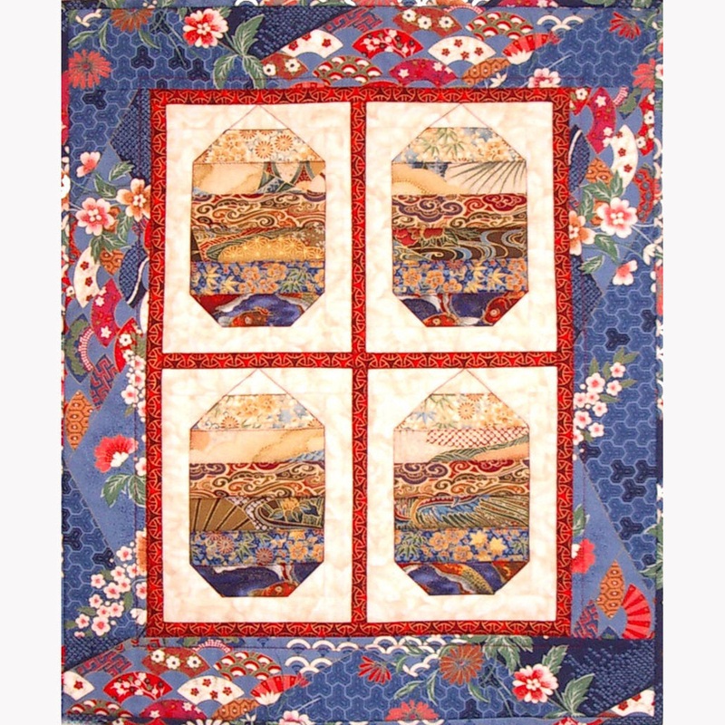 Asian Lanterns 4-Patch Downloadable Pattern
