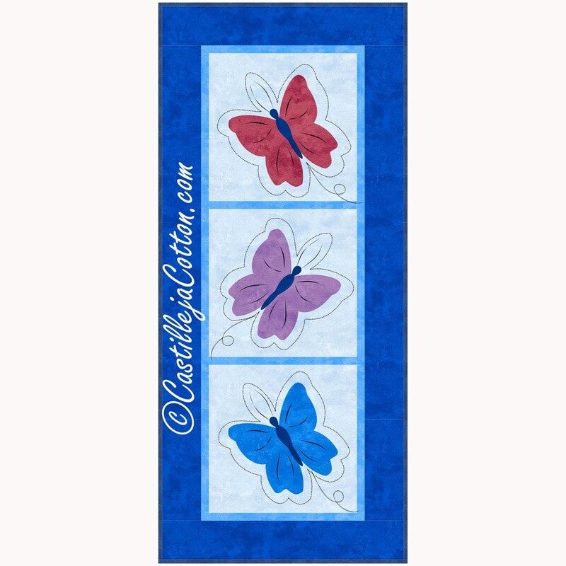 Batik Butterflies 3 Downloadable Pattern