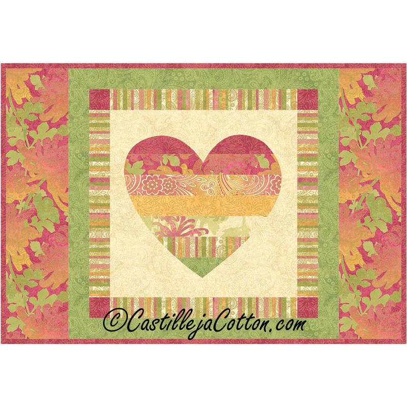 Dazzling Heart Placemat Downloadable Pattern