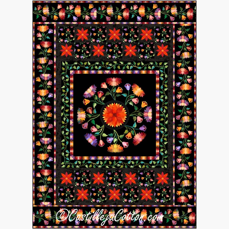 Flamenco Floral Dance Downloadable Pattern