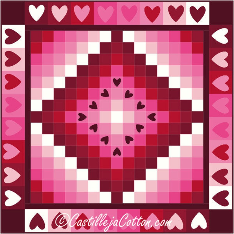 Floating Hearts 1 Downloadable Pattern