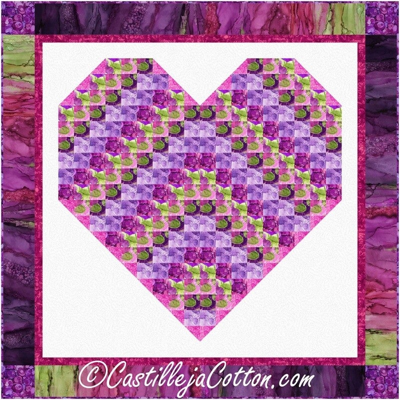 Floral Heart Lap Downloadable Pattern