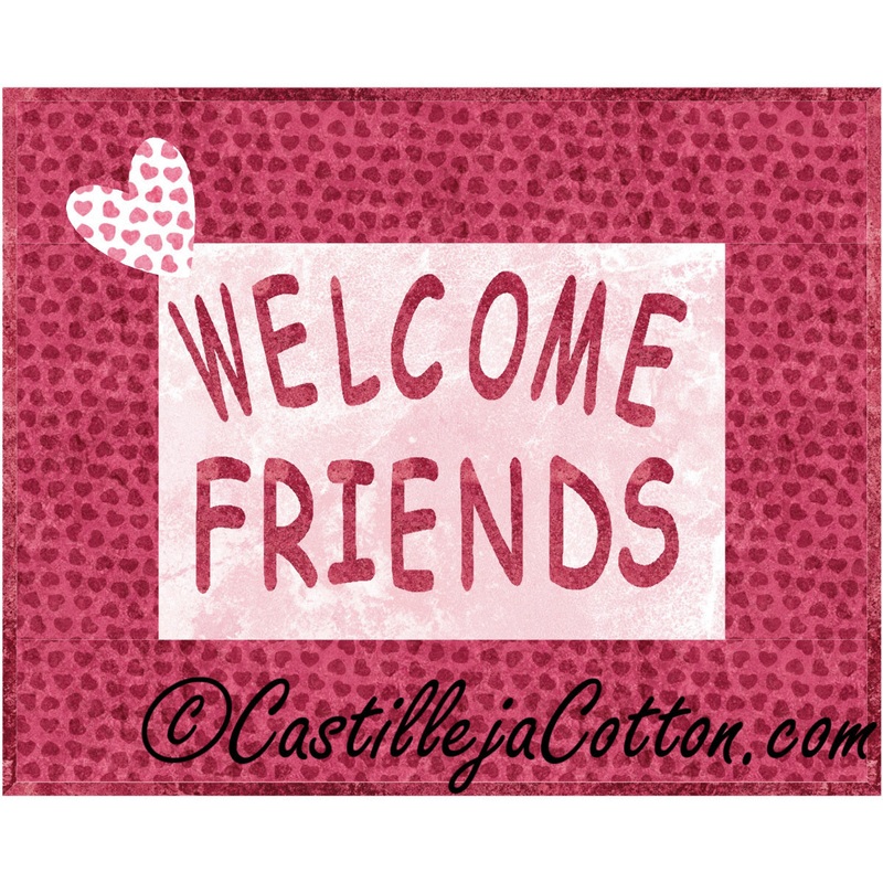 Heart Friends Welcome Downloadable Pattern