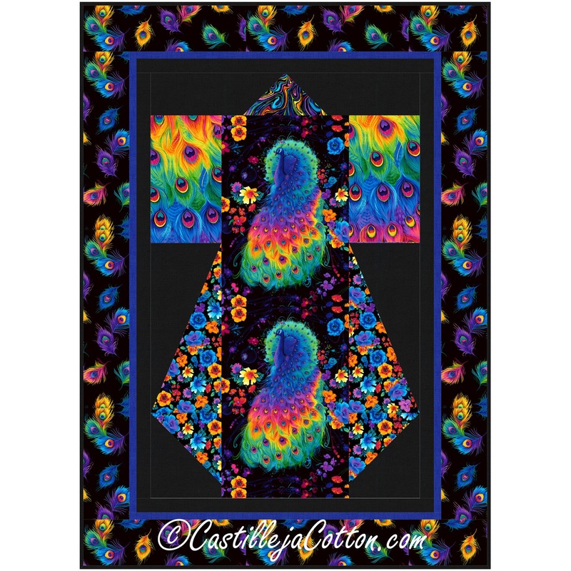 Jewel Kimono Peacock Downloadable Pattern