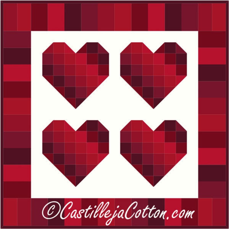 Modern Hearts Downloadable Pattern