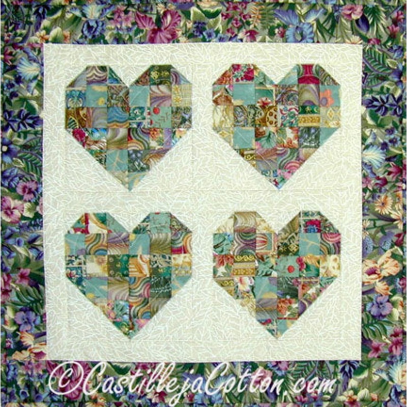 Monet Hearts Downloadable Pattern