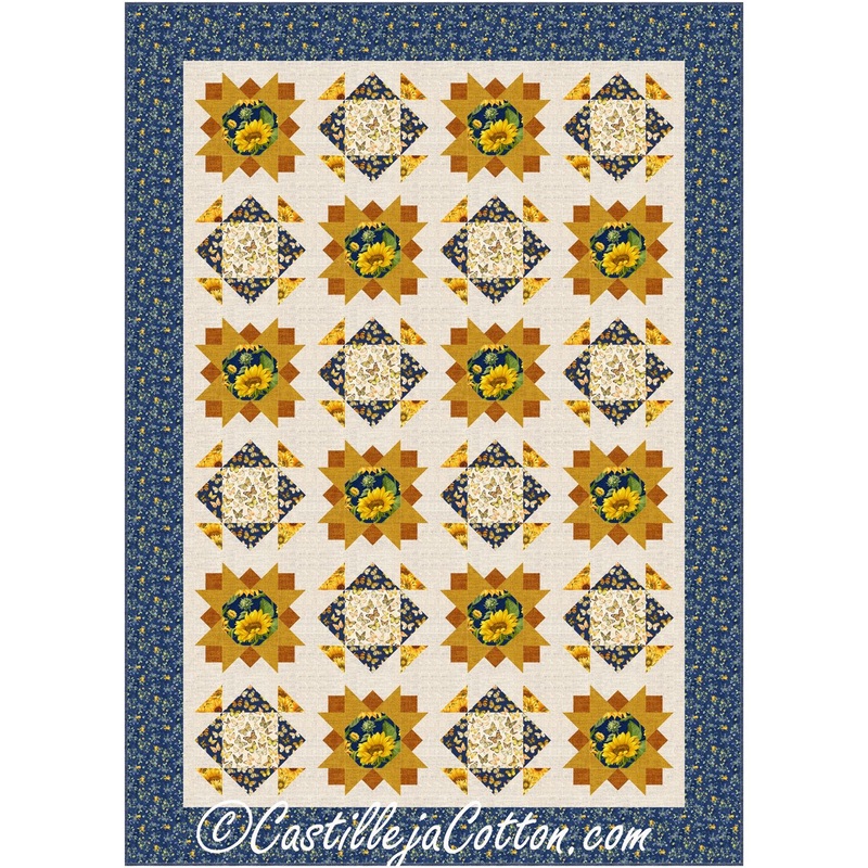 Mosaic Sunflowers Downloadable Pattern