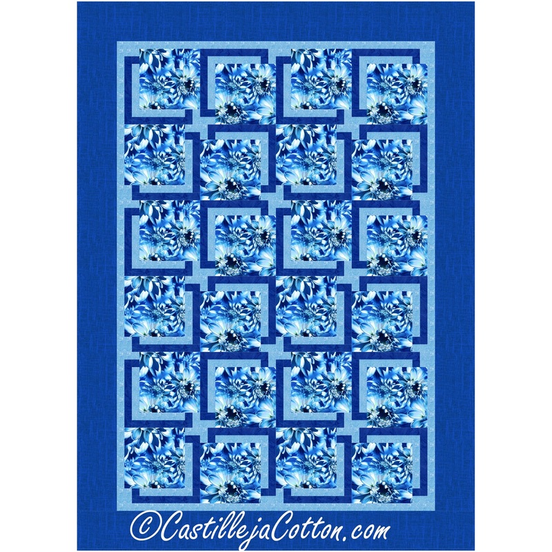 Partial Framed Floral Downloadable Pattern