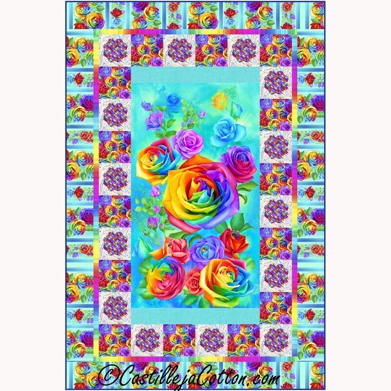 Rainbow Roses Downloadable Pattern