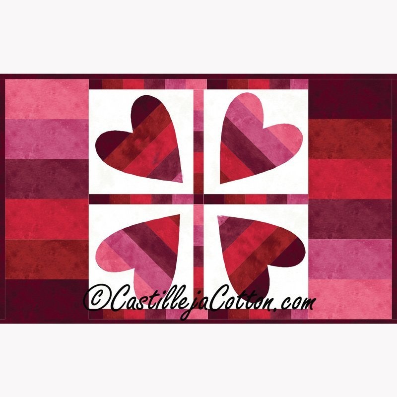 Ribbon Hearts Downloadable Pattern