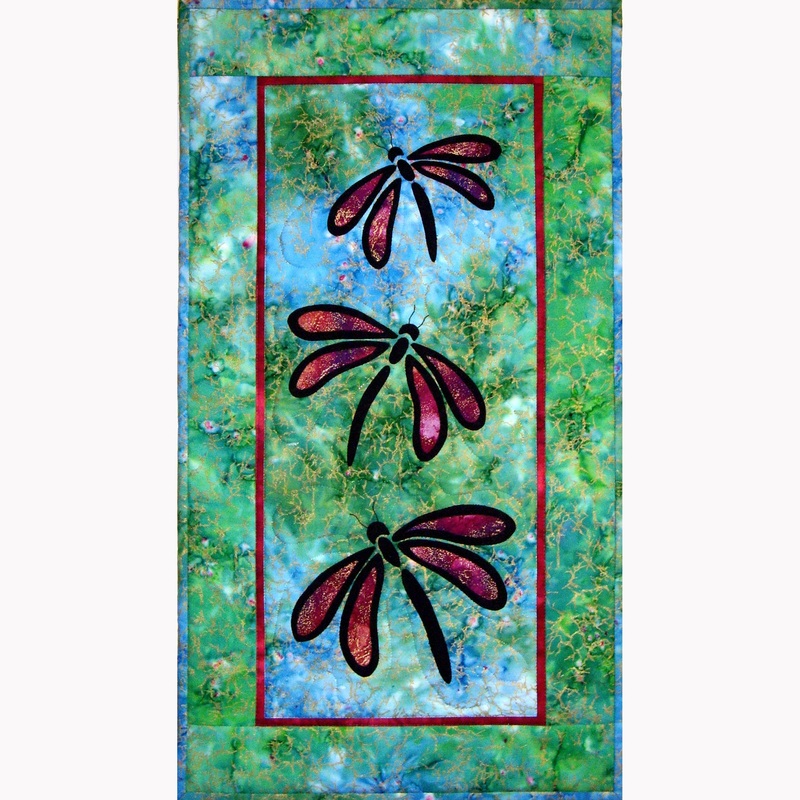 Stained Glass Dragonflies Downloadable Pattern