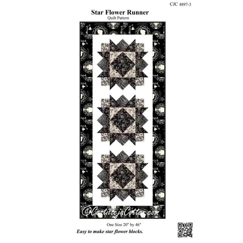 Star Flower Runner Downloadable Pattern