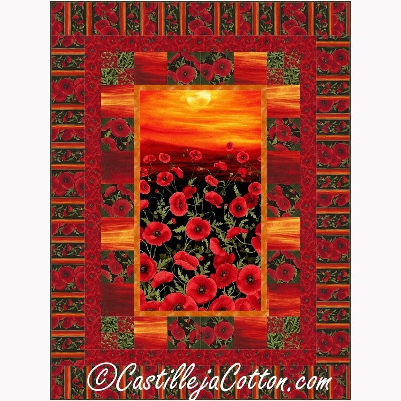 Sunset Poppies Downloadable Pattern