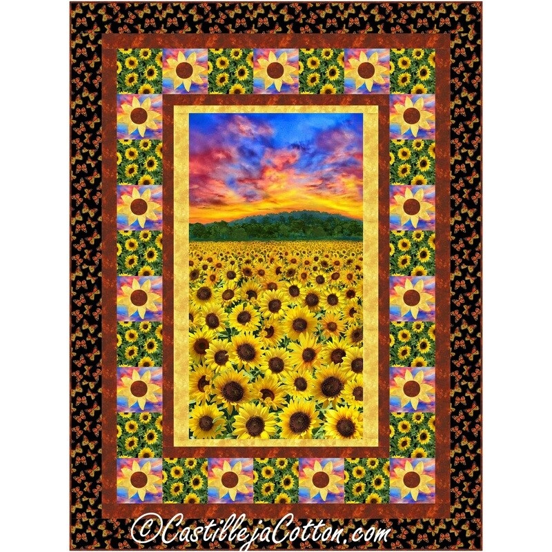 Sunset Sunflowers Downloadable Pattern