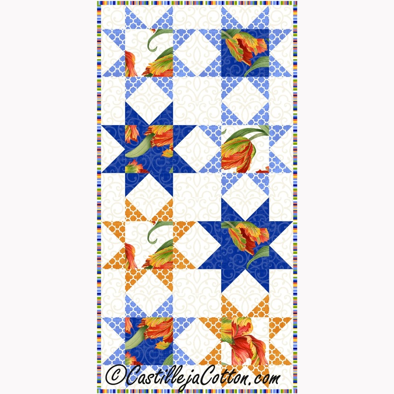 Sweet Sixteen Stars Spring Downloadable Pattern