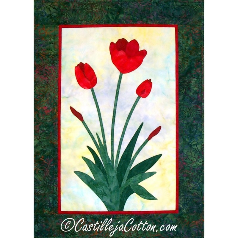 Tulips and Buds Downloadable Pattern