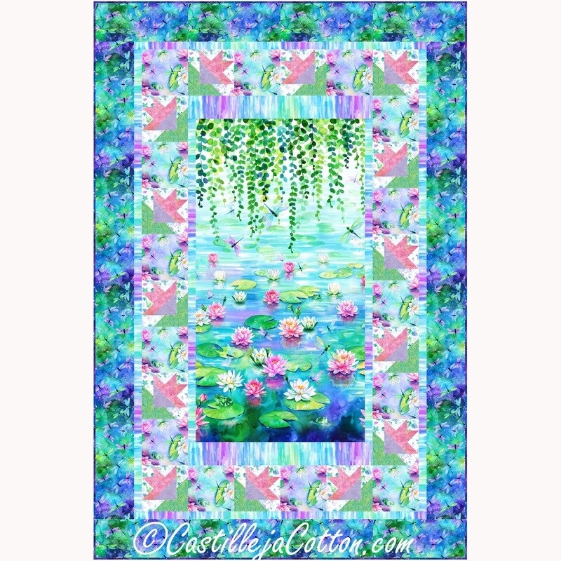 Waterlilies Lap Downloadable Pattern