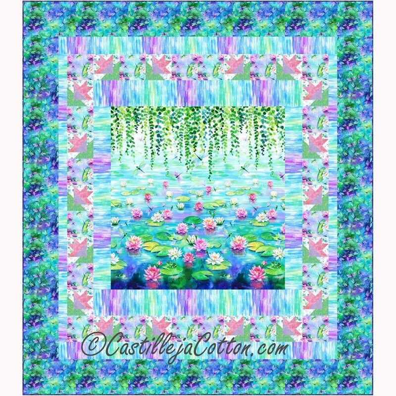 Waterlilies Queen Downloadable Pattern